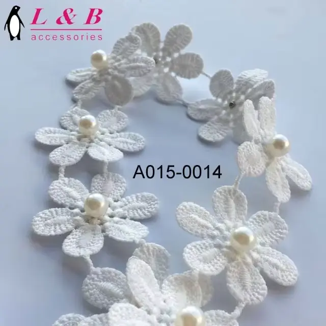 Customized White Milk Silk Embroidery Lace Vintage Chemical Lace For Wedding Dresses Shoes And Other Clothing Accessories