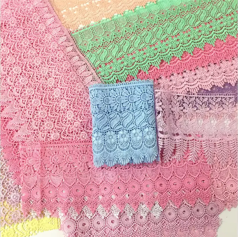 Fashionable High Quality Short Three Dimensional Floral Sequin Lace Suitable For Dresses And Other Accessories