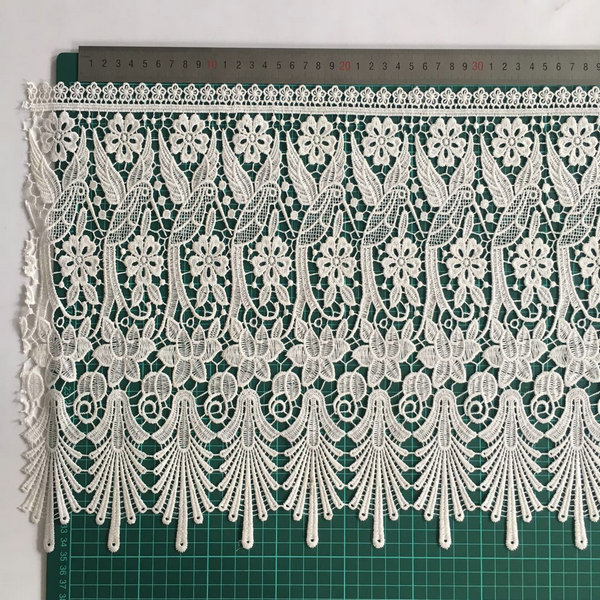 Wholesale Manufacturer Best Price Flower Lace Trim 100% Polyester Chemical Lace