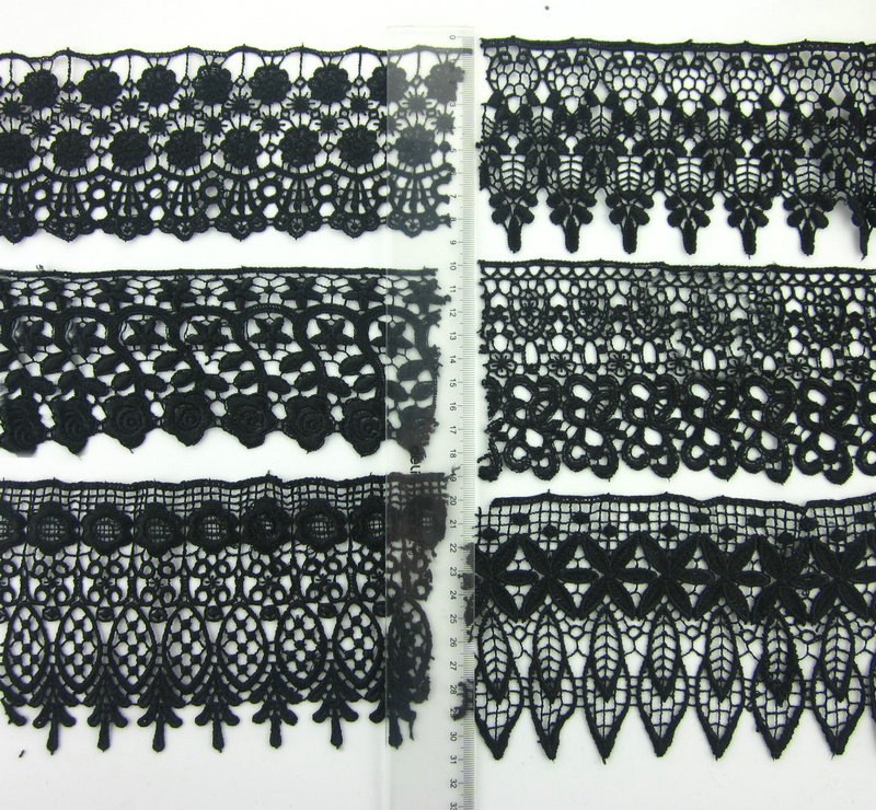 Wholesale Manufacturer Best Price Flower Lace Trim 100% Polyester Chemical Lace